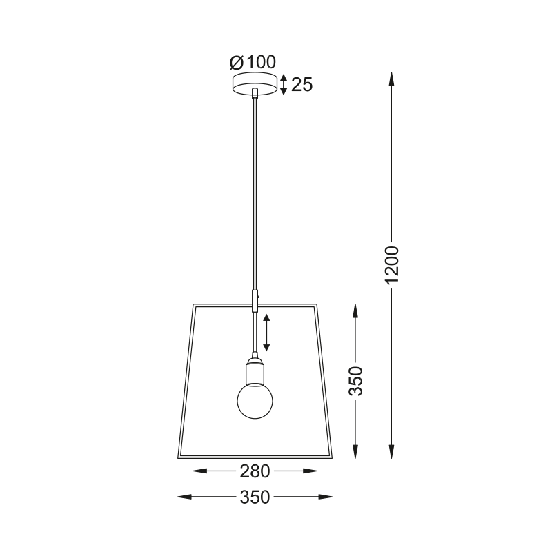 PHASING OUT PENDANT 1X60W E27 GLASS TWIGGY V35183WD PHASING OUT PENDANT 1X60W E27 GLASS TWIGGY V35183WD