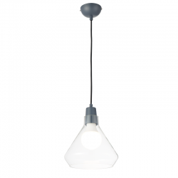 PHASING OUT PENDANT 1XE27 GLASS + METAL GREY Φ24ΧΗ120CM CIELOS V36035CM PHASING OUT PENDANT 1XE27 GLASS + METAL GREY Φ24ΧΗ120CM CIELOS V36035CM