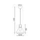 PHASING OUT PENDANT 1XE27 GLASS + METAL MARBLE PAINTING Φ24ΧΗ120CM CIELOS V36035MR