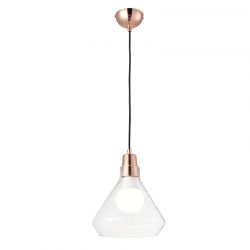 PHASING OUT PENDANT 1XE27 GLASS + BRONZE METALLIC Φ24ΧΗ120CM CIELOS V36035RG PHASING OUT PENDANT 1XE27 GLASS + BRONZE METALLIC Φ24ΧΗ120CM CIELOS V36035RG