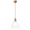 PHASING OUT PENDANT 1XE27 GLASS + METAL WOOD PAINTING Φ24ΧΗ120CM CIELOS V36035WD