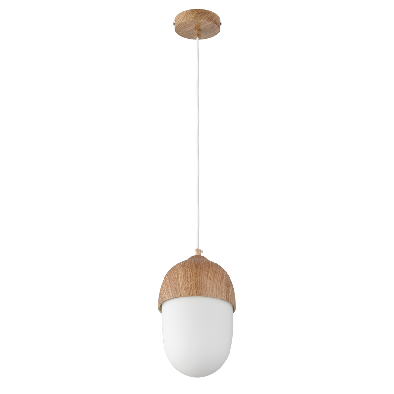 PHASING OUT PENDANT 1XE27 METAL COLOR WOOD + OPAL GLASS Φ16ΧΗ120CM BELLOTA V36119 PHASING OUT PENDANT 1XE27 METAL COLOR WOOD + OPAL GLASS Φ16ΧΗ120CM BELLOTA V36119