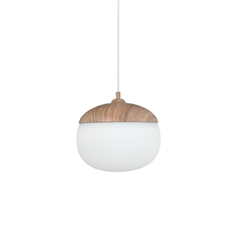 PHASING OUT PENDANT 1XE27 METAL COLOR WOOD + OPAL GLASS Φ23ΧΗ120CM BELLOTA V36120 PHASING OUT PENDANT 1XE27 METAL COLOR WOOD + OPAL GLASS Φ23ΧΗ120CM BELLOTA V36120
