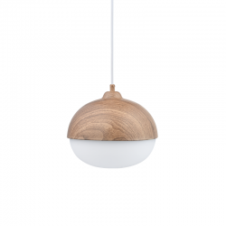 PHASING OUT PENDANT 1XE27 METAL COLOR WOOD+ OPAL GLASS Φ25ΧΗ120CM BELLOTA V36121 PHASING OUT PENDANT 1XE27 METAL COLOR WOOD+ OPAL GLASS Φ25ΧΗ120CM BELLOTA V36121