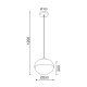 PHASING OUT PENDANT 1XE27 METAL COLOR WOOD+ OPAL GLASS Φ25ΧΗ120CM BELLOTA V36121 PHASING OUT PENDANT 1XE27 METAL COLOR WOOD+ OPAL GLASS Φ25ΧΗ120CM BELLOTA V36121