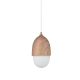 PHASING OUT PENDANT 1XE27 METAL COLOR WOOD + OPAL GLASS Φ16ΧΗ120CM BELLOTA V36122 PHASING OUT PENDANT 1XE27 METAL COLOR WOOD + OPAL GLASS Φ16ΧΗ120CM BELLOTA V36122