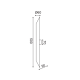 PHASING OUT WALL MOUNTED 2ΧGU10 METAL WHITE+GOLD Φ6Χ50CM TITAN V362952WWG