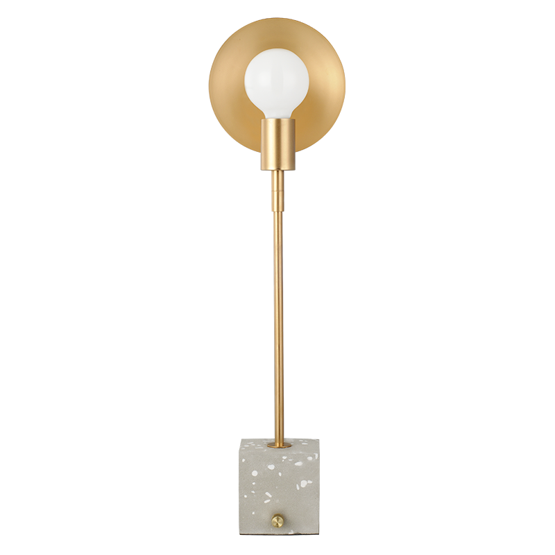 PHASING OUT TABLE LIGHT 1XE27 METALLIC ANTIQUE BRASS 18X10XH60CM GEMINI V362981BT