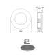 RECESSED NICKEL MATT ROUND LED SPOT 2W 4000K 160Lm 230V AC 100° Ra80 ARED240RNM