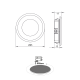 RECESSED WHITE ROUND LED SPOT 2W 3000K 155Lm 230V AC 100° Ra80 ARED230RW RECESSED WHITE ROUND LED SPOT 2W 3000K 155Lm 230V AC 100° Ra80 ARED230RW