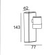 NETTO SPOT DOWN 1X1W P. LED HI2172A