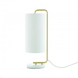 TABLE LUMINAIRE 1XE27 OSAKA GOLD METAL+WHITE SHADE-MARBLE IP20 20,4X18XH51CM ML121811T TABLE LUMINAIRE 1XE27 OSAKA GOLD METAL+WHITE SHADE-MARBLE IP20 20,4X18XH51CM ML121811T