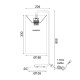TABLE LUMINAIRE 1XE27 OSAKA GOLD METAL+WHITE SHADE-MARBLE IP20 20,4X18XH51CM ML121811T