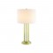 TABLE LUMINAIRE 1ΧΕ27 BELIZE GOLD METAL+WHITE SHADE-MARBLE IP20 D35,6XH66CM ML127161TGW
