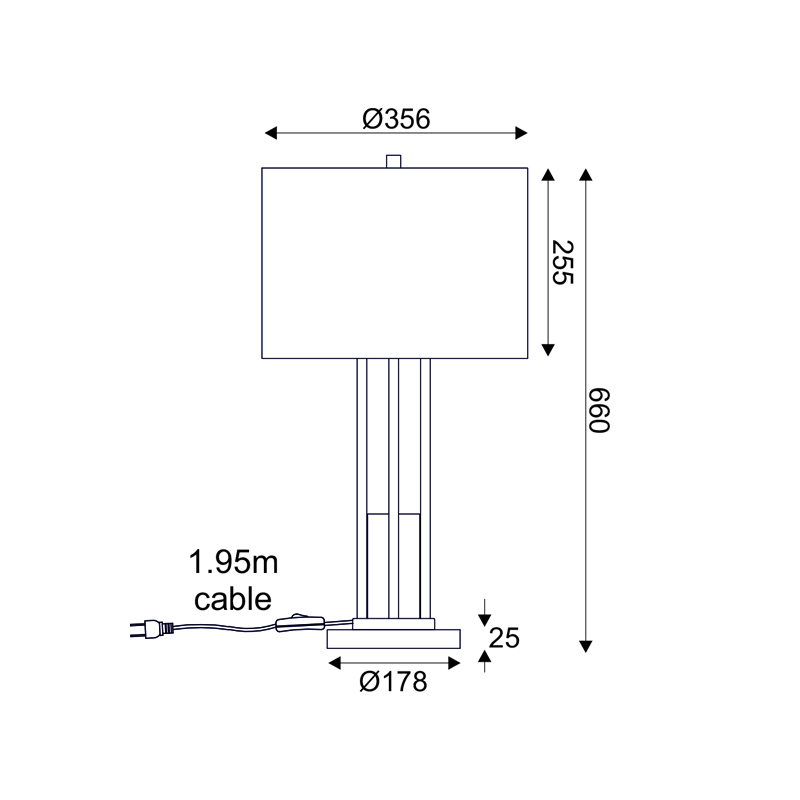 TABLE LUMINAIRE 1ΧΕ27 BELIZE GOLD METAL+WHITE SHADE-MARBLE IP20 D35,6XH66CM ML127161TGW