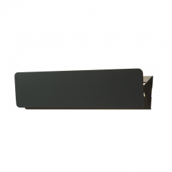 WALL MOUNTED LED 10W 3000K ALUMINUM BLACK 31X8X5,5CM PYRAMID ZD806410LEDBK