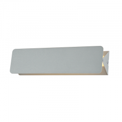 WALL MOUNTED LED 10W 3000K ALUMINUM GREY 31X8X5,5CM PYRAMID ZD806410LEDGY