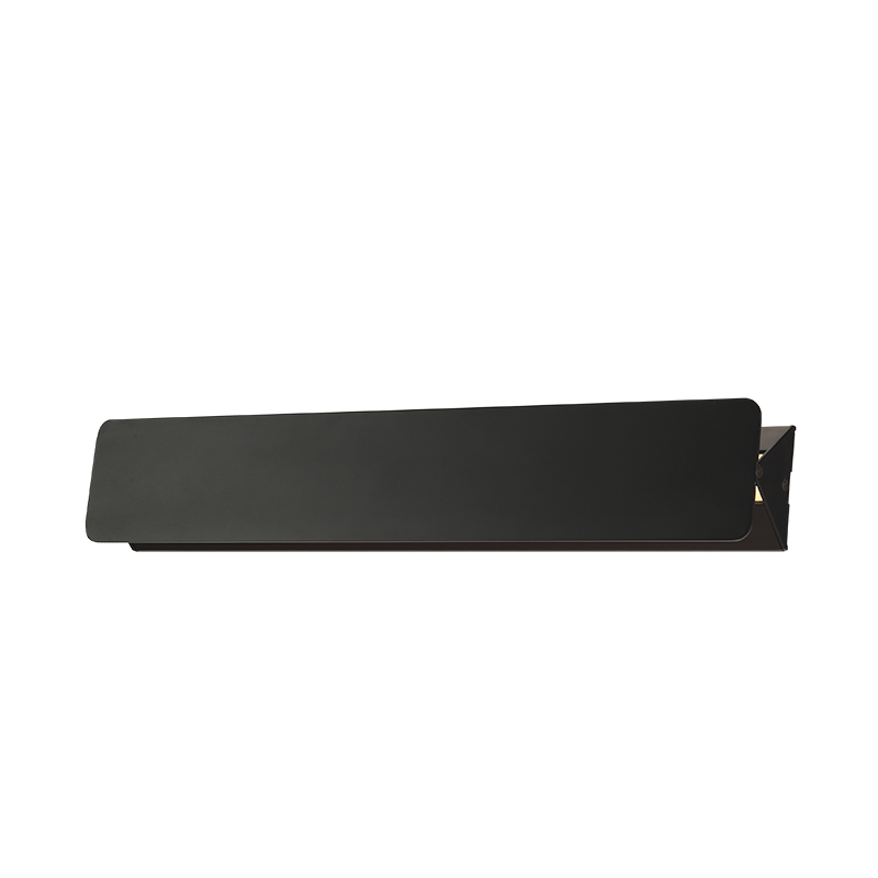 WALL MOUNTED LED 15W 3000K ALUMINUM BLACK 46X8X5,5CM PYRAMID ZD806415LEDBK