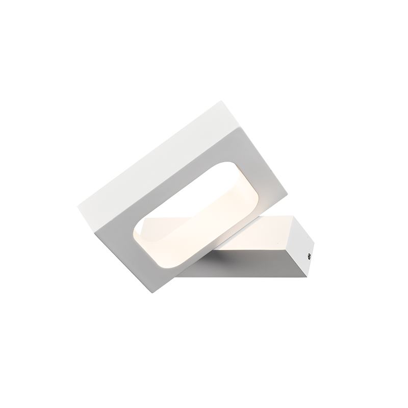 WALL MOUNTED LED 6W 3000K ALUMINUM WHITE 14,5X13X3CM CYCLOP ZD80856LEDWH