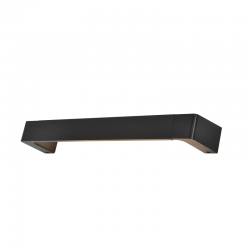 WALL MOUNTED LED 12W 3000K ALUMINUM BLACK 60Χ6,4Χ10,5CM FOGA ZD810412LEDBK