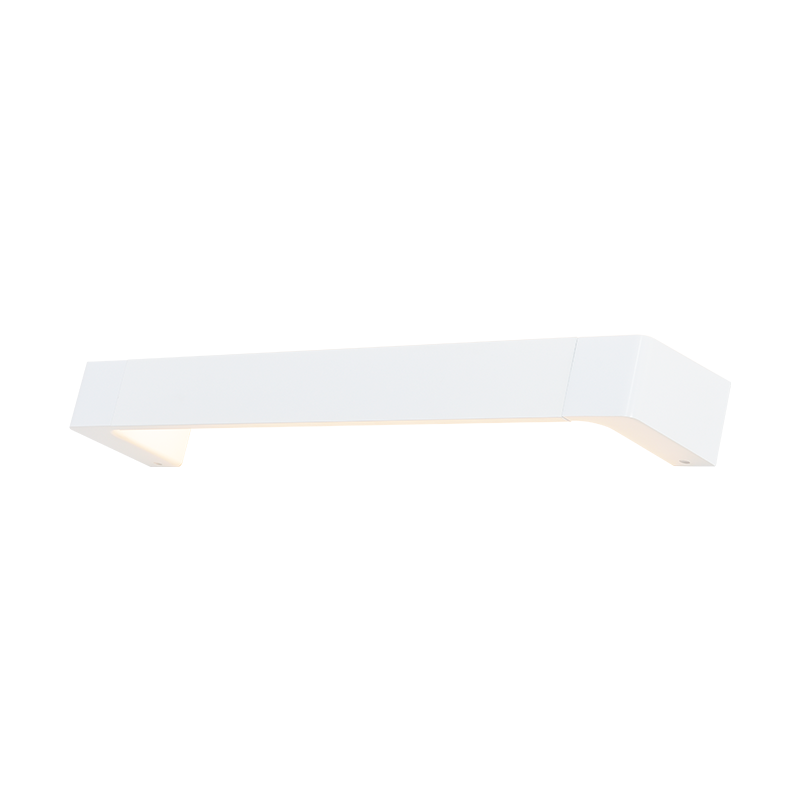 WALL MOUNTED LED 12W 3000K ALUMINUM WHITE 60Χ6,4Χ10,5CM FOGA ZD810412LEDWH