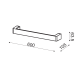 WALL MOUNTED LED 12W 3000K ALUMINUM WHITE 60Χ6,4Χ10,5CM FOGA ZD810412LEDWH