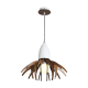 PENDANT LUMINAIRE 1ΧE27 DARK WOOD SHADE MDF + WHITE METAL Φ35XH80CM ALPS ZM170031P PENDANT LUMINAIRE 1ΧE27 DARK WOOD SHADE MDF + WHITE METAL Φ35XH80CM ALPS ZM170031P