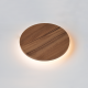 WALL LUMINAIRE LED 5W 3000K DARK WOOD SHADE MDF CIRCLE Φ14XH3,6CM ECLIPSE ZM1705LEDWDW