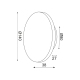 WALL LUMINAIRE LED 5W 3000K ANTIQUE BRASS MDF CIRCLE Φ14ΧΗ3,6CM ECLIPSE ZM1705LEDWG WALL LUMINAIRE LED 5W 3000K ANTIQUE BRASS MDF CIRCLE Φ14ΧΗ3,6CM ECLIPSE ZM1705LEDWG