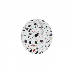 WALL MOUNTED LUMINAIRE LED 5W 3000K 400LM TERRAZZO MDF CIRCLE Φ14ΧΗ3,6CM ECLIPSE ZM1705LEDWT
