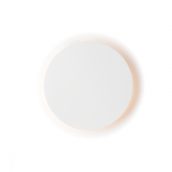 WALL LUMINAIRE LED 5W 3000K WHITE MDF CIRCLE Φ14ΧΗ3,6CM ECLIPSE ZM1705LEDWW