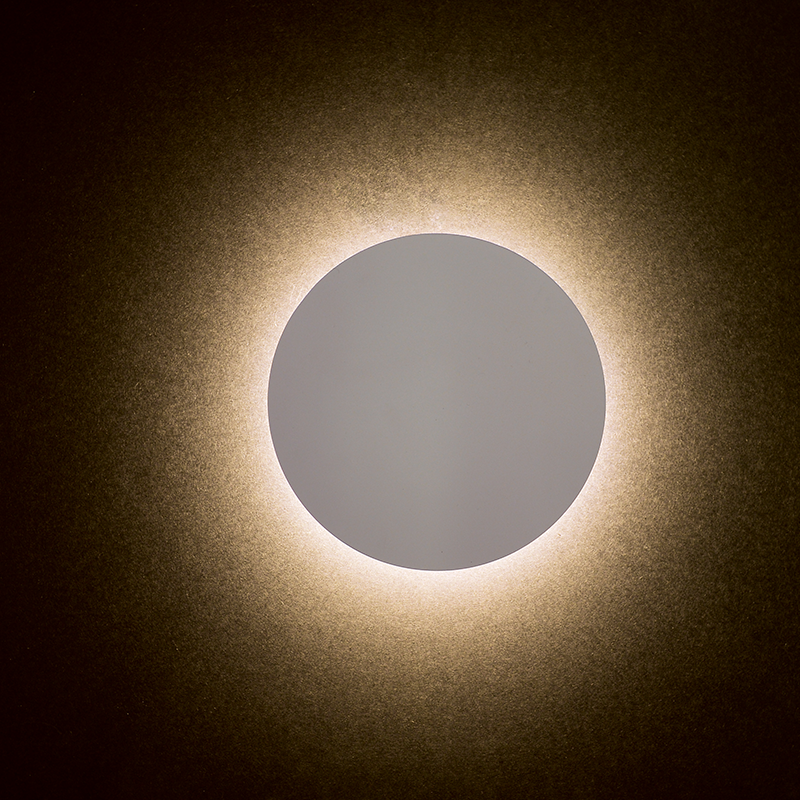 WALL LUMINAIRE LED 5W 3000K WHITE MDF CIRCLE Φ14ΧΗ3,6CM ECLIPSE ZM1705LEDWW WALL LUMINAIRE LED 5W 3000K WHITE MDF CIRCLE Φ14ΧΗ3,6CM ECLIPSE ZM1705LEDWW