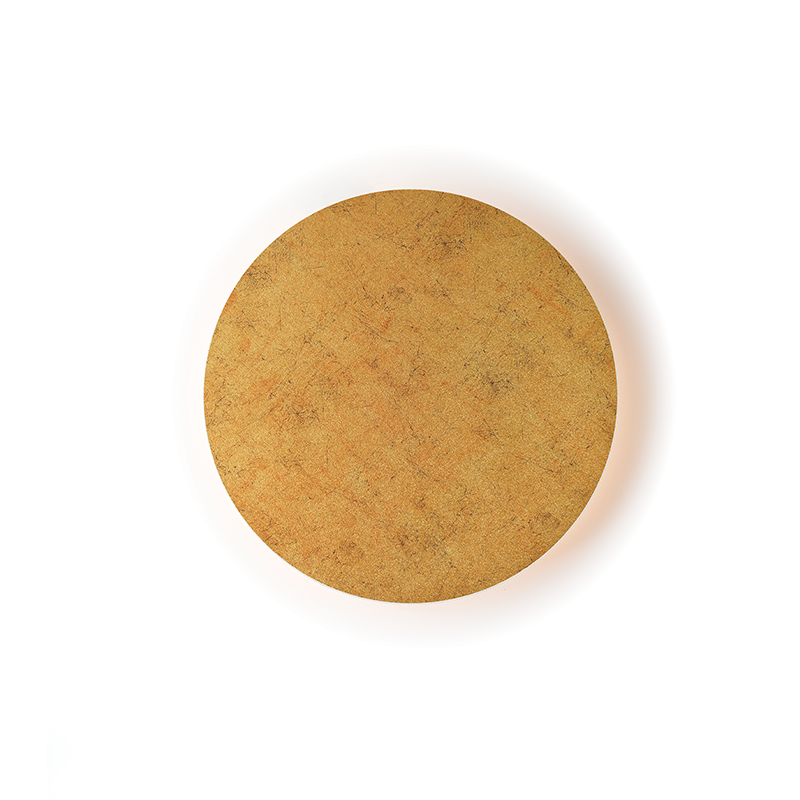 WALL LUMINAIRE LED 10W 3000K ANTIQUE BRASS MDF CIRCLE Φ22ΧΗ3,6CM ECLIPSE ZM1710LEDWG