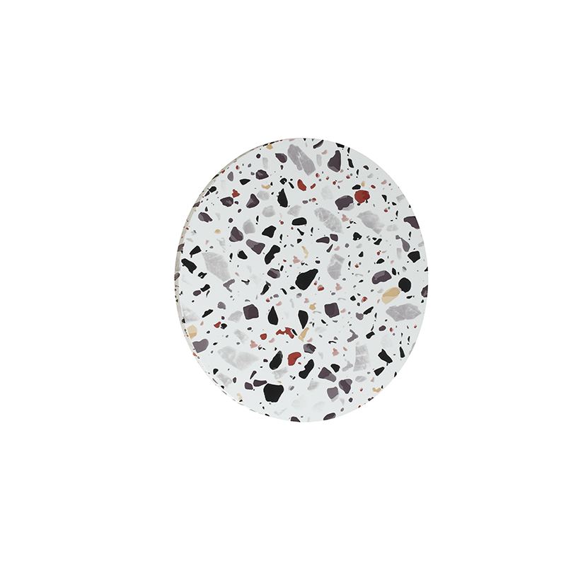 WALL MOUNTED LUMINAIRE LED 10W 3000Κ 800LM TERRAZZO MDF CIRCLE Φ22ΧΗ3,6CM ECLIPSE ZM1710LEDWT