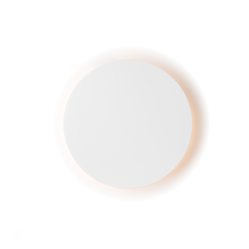 WALL LUMINAIRE LED 10W 3000K WHITE MDF CIRCLE Φ22ΧΗ3,6CM ECLIPSE ZM1710LEDWW WALL LUMINAIRE LED 10W 3000K WHITE MDF CIRCLE Φ22ΧΗ3,6CM ECLIPSE ZM1710LEDWW