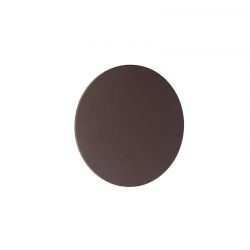 WALL MOUNTED LUMINAIRE LED 15W 3000Κ 1200LM DARK BROWN LEATHER MDF CIRCLE Φ30ΧΗ3,6CM ECLIPSE ZM1715LEDWDL
