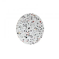 WALL MOUNTED LUMINAIRE LED 5W 3000Κ 1200LM TERRAZZO MDF CIRCLE Φ30ΧΗ3,6CM ECLIPSE ZM1715LEDWT