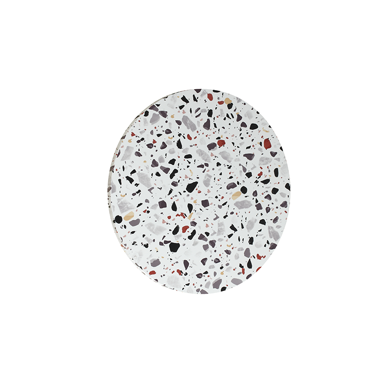WALL MOUNTED LUMINAIRE LED 5W 3000Κ 1200LM TERRAZZO MDF CIRCLE Φ30ΧΗ3,6CM ECLIPSE ZM1715LEDWT