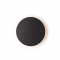 WALL LUMINAIRE LED 24W 3000K BLACK MDF CIRCLE Φ40ΧΗ3,6CM ECLIPSE ZM1724LEDWB