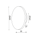WALL LUMINAIRE LED 24W 3000K ANTIQUE BRASS MDF CIRCLE Φ40ΧΗ3,6CM ECLIPSE ZM1724LEDWG
