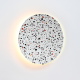 WALL MOUNTED LUMINAIRE LED 24W 3000Κ 1920LM TERRAZZO MDF CIRCLE Φ40ΧΗ3,6CM ECLIPSE ZM1724LEDWT