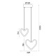 PENDANT L/F LED 14W 3000K 900LM INNAMORATO WHITE METALLIC 24X14X100CM ZM202592PW PENDANT L/F LED 14W 3000K 900LM INNAMORATO WHITE METALLIC 24X14X100CM ZM202592PW