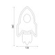 WALL MOUNTED LUMINAIRE LED 5.5W 3000K 385LM NASA WHITE MDF 24X13X3.8CM ZM21005WW