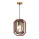 PENDANT LUMINAIRE 1ΧΕ27 LIGHT BROWN LEATHER MDF D24XH100CM TRITON ZM391P24WLL PENDANT LUMINAIRE 1ΧΕ27 LIGHT BROWN LEATHER MDF D24XH100CM TRITON ZM391P24WLL