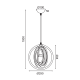 PENDANT LUMINAIRE 1ΧΕ27 LIGHT BROWN LEATHER MDF D29XH100CM TRITON ZM391P29WLL