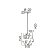 PENDANT LUMINAIRE 1ΧΕ27 OWL MDF 25X10XH100CM FARMA ZM411P25 PENDANT LUMINAIRE 1ΧΕ27 OWL MDF 25X10XH100CM FARMA ZM411P25