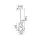 PENDANT LUMINAIRE 1ΧΕ27 BUNNY MDF 24X10XH100CM FARMA ZM421P24 PENDANT LUMINAIRE 1ΧΕ27 BUNNY MDF 24X10XH100CM FARMA ZM421P24