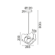 PENDANT LUMINAIRE 1ΧΕ27 ELEPHANT MDF 27X10XH100CM FARMA ZM431P27 PENDANT LUMINAIRE 1ΧΕ27 ELEPHANT MDF 27X10XH100CM FARMA ZM431P27