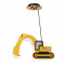 PENDANT LUMINAIRE 1XE14 YELLOW MDF 40X12XH80CM VROOM ZM511P40Y