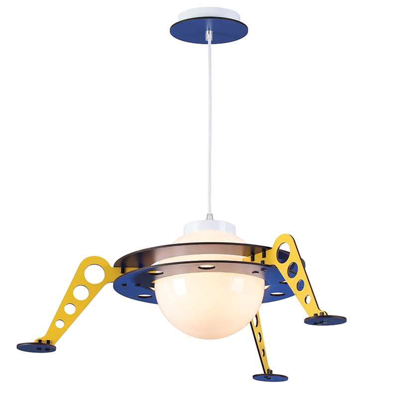 PENDANT LUMINAIRE 1ΧΕ27 SPACESHIP MDF D61XH100CM NASA ZM681P61 PENDANT LUMINAIRE 1ΧΕ27 SPACESHIP MDF D61XH100CM NASA ZM681P61